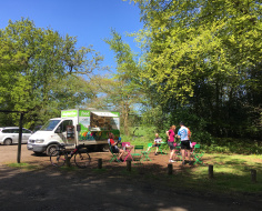 After the climb from Clandon - refreshment: Arc 7