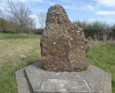 Horseman Side's glacial pudding stone marker