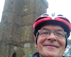 The author at Leith Hill Tower: Leith Hill Loop