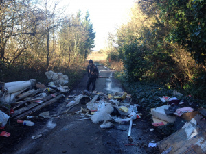 The scourge of flytipping - South Mimms: Spoke 12